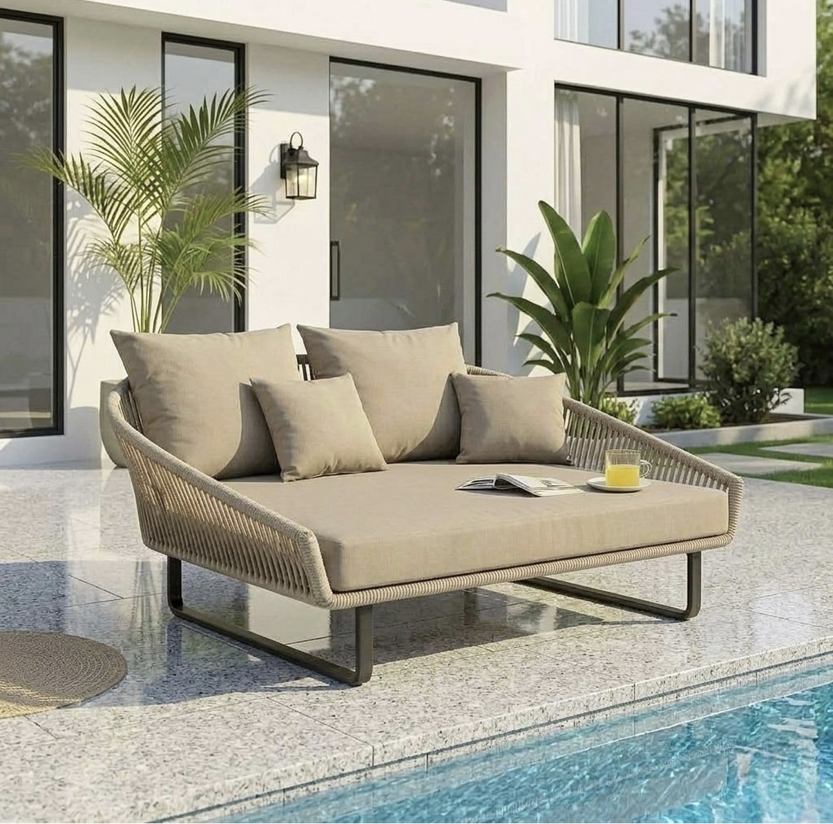 Rattan Pool Day Bed